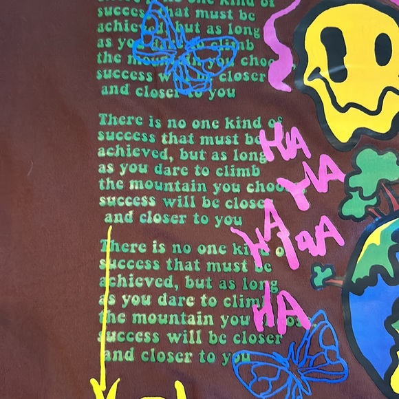 Romwe brown graphic tee XXL - Picture 6 of 7